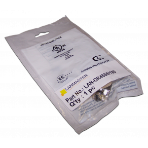 Модуль Keystone, RJ45, кат.6, STP, 180 градусов